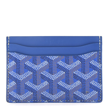 GOYARD Goyardine Saint Sulpice Card Holder Sky Blue