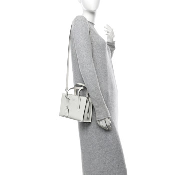 PRADA Spazzolato Mini Re-Edition 1995 Double Handle Handbag White