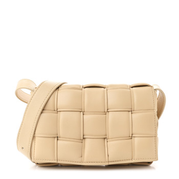 BOTTEGA VENETA Nappa Maxi Intreccio Small Padded Cassette Crossbody Bag Porridge