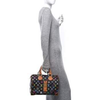 LOUIS VUITTON Monogram Multicolor Speedy 30 Black
