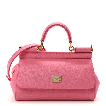 DOLCE & GABBANA DOLCE GABBANA Dauphine Small Miss Sicily Handbag Pink