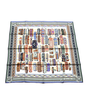 HERMES Silk Colliers de Chiens Scarf 90