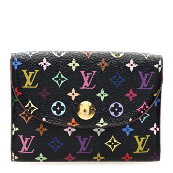 LOUIS VUITTON Monogram Multicolor Business Card Holder Black Grenade