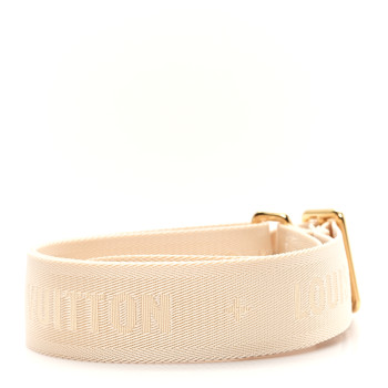 LOUIS VUITTON Jacquard Monogram Adjustable Shoulder Strap New Creme