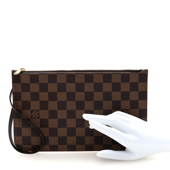 LOUIS VUITTON Damier Ebene Neverfull MM GM Pochette