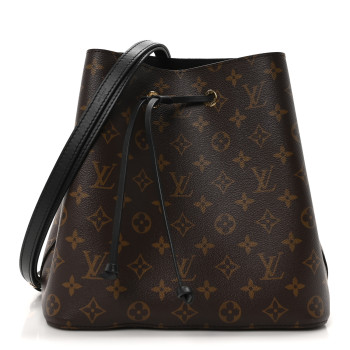 LOUIS VUITTON Monogram Neonoe MM Black