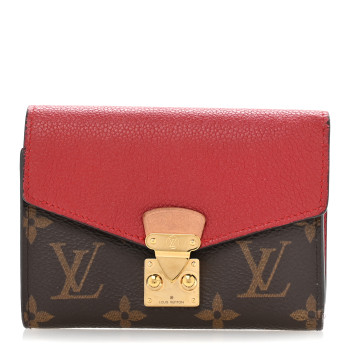 LOUIS VUITTON Monogram Pallas Compact Wallet NM Cerise