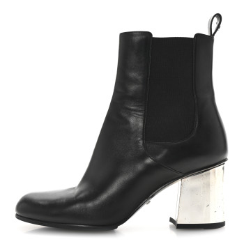 GUCCI Nappa Charlotte Ankle Boots 37 Black