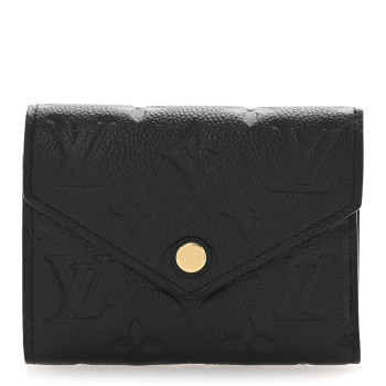 LOUIS VUITTON Empreinte Victorine Wallet Black