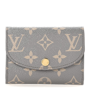 LOUIS VUITTON Monogram Rosalie Coin Purse Trianon Gray