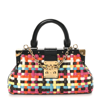 LOUIS VUITTON Calfskin Monogram Guinguette LV Cafe Clutch  Multicolor