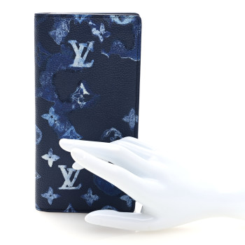 LOUIS VUITTON Monogram Ink Watercolor Brazza Wallet