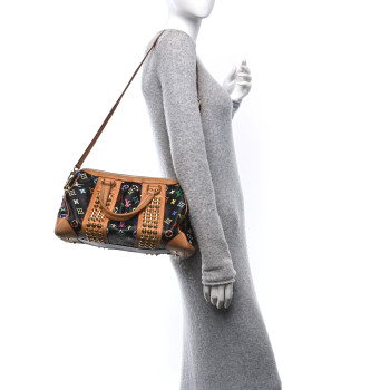 LOUIS VUITTON Monogram Multicolor Courtney MM Black