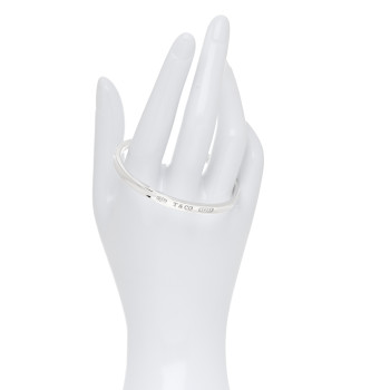 TIFFANY Sterling Silver Narrow 1837 Cuff Bracelet