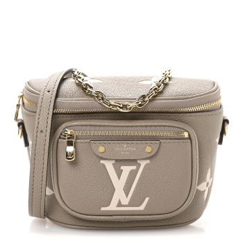 LOUIS VUITTON Empreinte Monogram Giant Mini Bumbag Tourterelle Cream