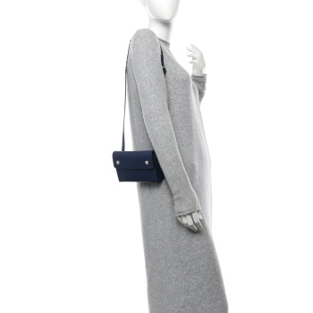 HERMES Epsom Hermesnap Wallet Bleu Navy