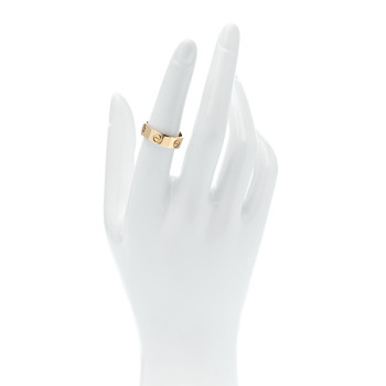 CARTIER 18K Yellow Gold 3.5mm LOVE Wedding Band Ring 52 6