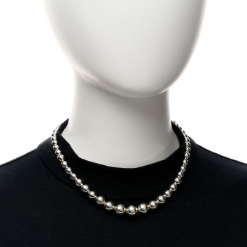 TIFFANY Sterling Silver HardWear Graduated Ball Necklace