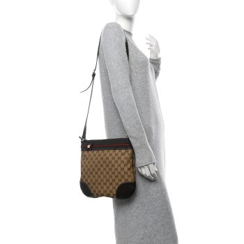 GUCCI Monogram Mayfair Messenger Brown