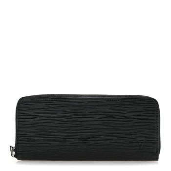 LOUIS VUITTON Epi Clemence Wallet Black