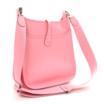 HERMES Epsom Evelyne III PM Rose Confetti