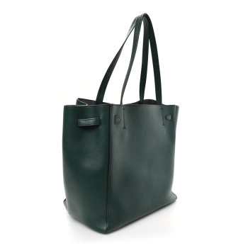 CELINE Smooth Calfskin Small Belt Cabas Phantom Dark Green