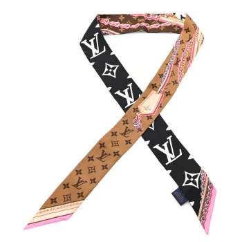LOUIS VUITTON Silk Ultimate Monogram BB Bandeau Black
