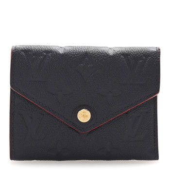 LOUIS VUITTON Empreinte Victorine Wallet Marine Rouge