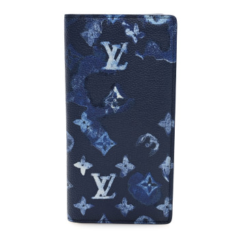 LOUIS VUITTON Monogram Ink Watercolor Brazza Wallet