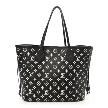 LOUIS VUITTON Empreinte Spring In The City Neverfull MM Black White Pink