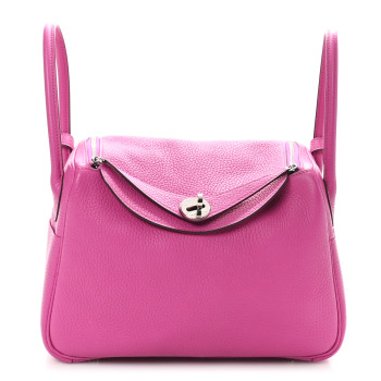 HERMES Taurillon Clemence Lindy 26 Magnolia