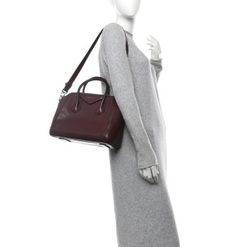GIVENCHY Sugar Goatskin Small Antigona Oxblood