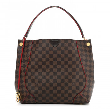 LOUIS VUITTON Damier Ebene Caissa Hobo Cherry