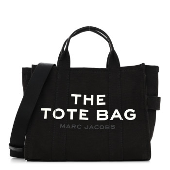 MARC JACOBS Cotton Canvas Medium The Tote Bag Black