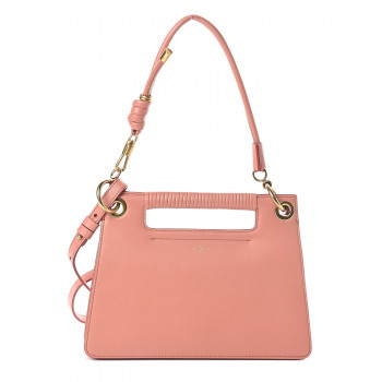 GIVENCHY Calfskin Small Whip Top Handle Crossbody Coral