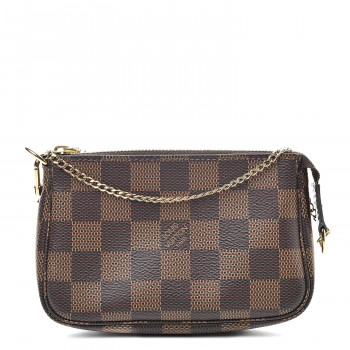 LOUIS VUITTON Damier Ebene Mini Pochette Accessories LOUIS VUITTON Damier Ebene Mini Pochette Accessories