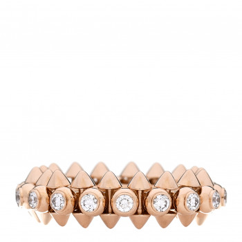 CARTIER 18K Pink Gold Diamond Clash De Cartier Ring 49 5
