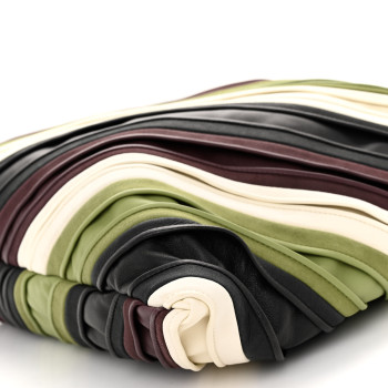 フィットネスシューズ BOTTEGA VENETA LARGE HOP BOTTEGA VENETA Calfskin Suede Striped Large Hop Black Matcha