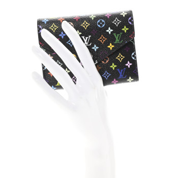 LOUIS VUITTON LV x TM Monogram Multicolor Victorine Wallet Black