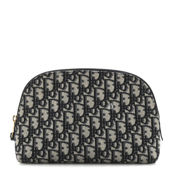 CHRISTIAN DIOR Oblique Large Beauty Pouch Bleu
