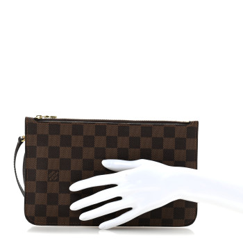 LOUIS VUITTON Damier Ebene Neverfull MM GM Pochette