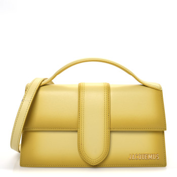 JACQUEMUS Smooth Calfskin Le Grand Bambino Yellow