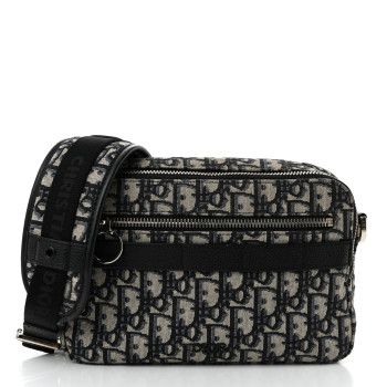 CHRISTIAN DIOR HOMME Oblique Safari Messenger Blue