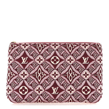 LOUIS VUITTON Jacquard Since 1854 Neverfull MM GM Pochette Bordeaux