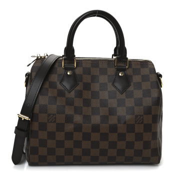 LOUIS VUITTON Damier Ebene Speedy Bandouliere 25