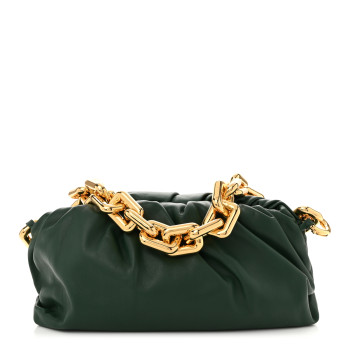 BOTTEGA VENETA Calfskin The Pouch Chain Raintree