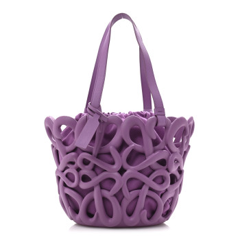 LOEWE Smooth Calfskin Anagram Inflated Basket Bag Rockrose