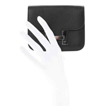HERMES Epsom Constance Slim Wallet Black