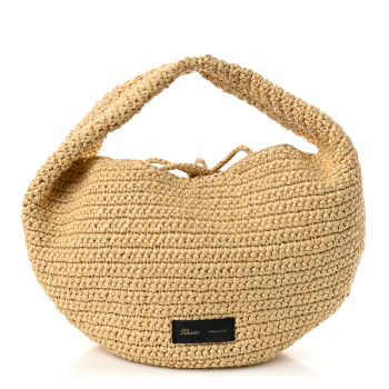 KHAITE Raffia Olivia Hobo Natural