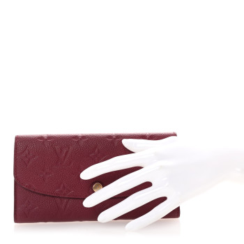 LOUIS VUITTON Empreinte Emilie Wallet Raisin